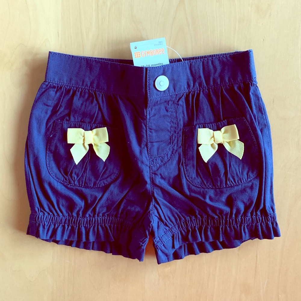 Gymboree Navy Bubble Shorts. NEW